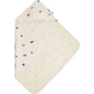 👉 Badhanddoek biologisch katoen meisjes jongens beige Done by Deer ™ Hooded Zee friends 5712643028642