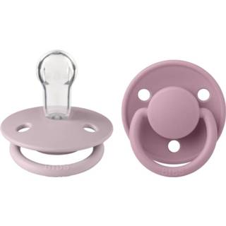 👉 Speen wit BiBS - De Lux Pacifier One Size Fopspeen 2 stuks Vanilla / Peach 5713795216574