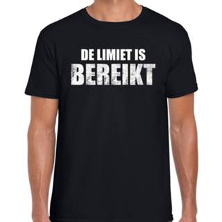 👉 Shirt active mannen zwart Protest De limiet is bereikt t-shirt heren