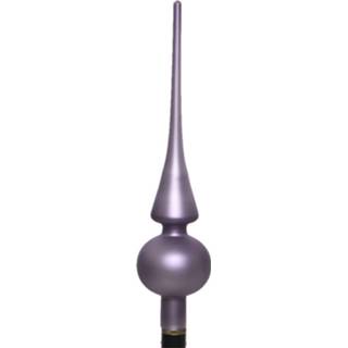 👉 Kerstboom lila paars Glazen piek heide mat 26 cm