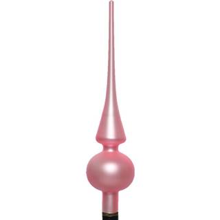 👉 Kerstboom roze Glazen piek lippenstift mat 26 cm