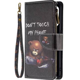 👉 Portemonnee zwart Fonu Wallet hoesje Oppo A94 5G - Beer 8720604095265