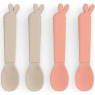 👉 PP jongens beige Done by Deer ™ Kiddish Spoon 4-pack Lalee Sand /Coral 5712643030911