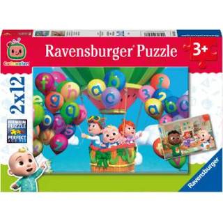👉 Puzzel leer meisjes Ravensburger 2x12 stukjes - Leren en Spelen 4005556056286