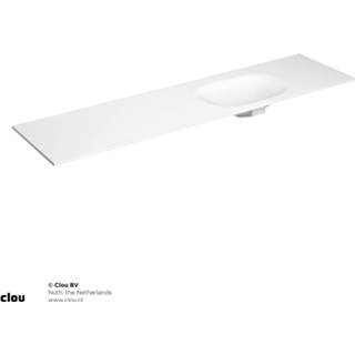 👉 Hangmat wit Mat Clou Hammock Wastafelblad Enkele Waskom Rechts 190cm Compositie 37 Aluite 8717462006366