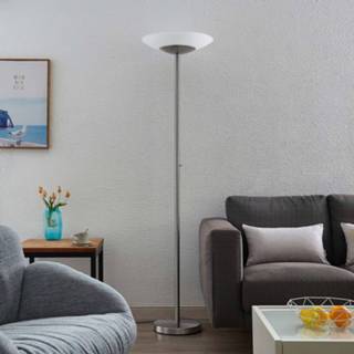 👉 Vloerlamp nikkel ELC Ioana LED vloerlamp, zonder leesarm, dimbaar 4251911747324