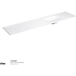 👉 Hangmat wit Mat Clou Hammock Wastafelblad Enkele Waskom Rechts 220cm Compositie 45 Aluite 8717462000685