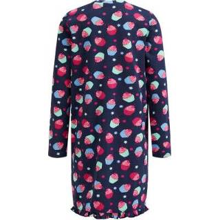 Nachthemd katoen vrouwen blauw 8720262857267