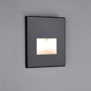 👉 Inbouwlamp zwart mat Paulmann LED wand Edge, 4000870930946
