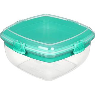 👉 Lunchbox teal Sistema To Go - Salad+Sandwich 1630ml Minty