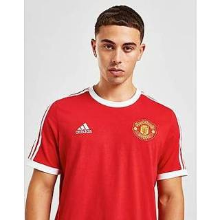 👉 Shirt rood XS male Real Red mannen Adidas Manchester United 3-Stripes T-shirt - Heren 4065429375791