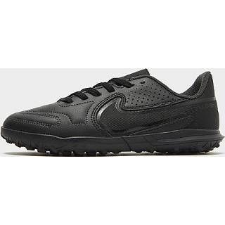 👉 Voetbalschoenen zwart wit blauw synthetisch kinderen Nike Jr. Tiempo Legend 9 Club TF voor kleuters/kids (turf) - Black/Summit White/Light Photo Blue/Black 196149086088