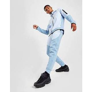 👉 Joggingbroek blauw wit s mannen Nike Sportswear Tech Fleece voor heren - Worn Blue/Celestine Blue/White 195871873683