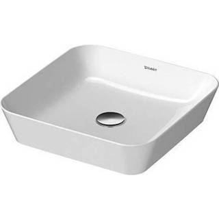 👉 Opzetwastafel wit wastafel Cape Cod Duravit vierkant, 43 cm,