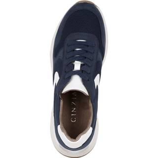 Sneakers marine wit effen Sneaker met meshinzetten Liva Loop Marine/Wit 4055708000223