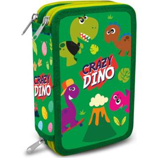 👉 Etui active Crazy dino gevulde met 3 ritsen 8435507840217