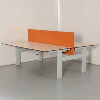 👉 Voortman benchwerkplek, ahorn blad, 200 x 90 cm (2x), hoogte instelbaar onderstel d.m.v. handslinger