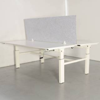 👉 Scheidingswand wit Sedus benchwerkplek, blad, 180 x 80 cm (2x), hoogte instelbaar onderstel d.m.v. handslinger, incl. nieuwe