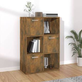 👉 Opbergkast active 60x29,5x90 cm gerookt eikenkleurig 8720286954362