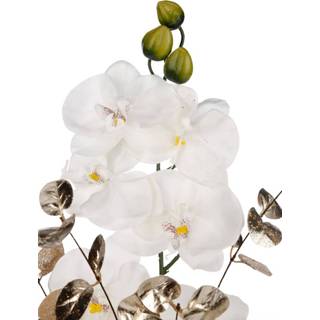 👉 Bloemstuk wit goudkleur wonen met orchideeën IGEA Wit/Goudkleur 4019844773106
