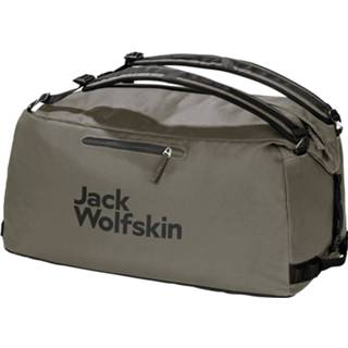 👉 Weekendtas polyester groen Jack Wolfskin Traveltopia Duffle 65 dusty olive 4064993494938