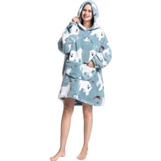 👉 Deken default Snuggie met capuchon - ijsberen