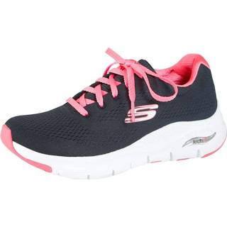 👉 Vrouwen effen donkerblauw blauw mesh Sportschoen Skechers Arch Fit Big Appeal 196311403194