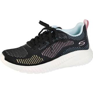 👉 Multicolor vrouwen zwart mesh Sportschoen Skechers BOBS SQUAD Zwart/Multicolor 195969899045