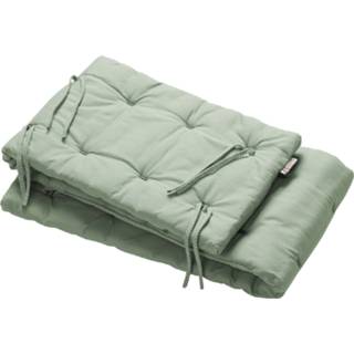 👉 Donkergroen Sage Green Leander Linea Bed Bumper 5707770602766