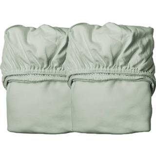 👉 Hoeslaken donkergroen Sage Green Leander Organic 70 x 140 cm 5707770602810