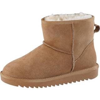 👉 Pantof fels effen vrouwen cognac geruwd leer Pantoffel Met aantreklusje Ara 4030221764807