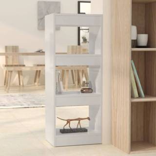 👉 Boekenkast wit active Boekenkast/kamerscherm 40x30x103 cm spaanplaat hoogglans 8720286843000