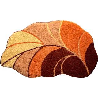 👉 Badmat terracotta polyester multicolor wonen bruin Badmatten Lettland Webschatz 4055707130822