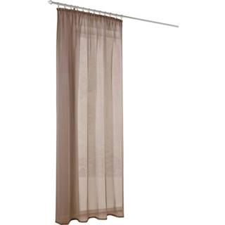 👉 Polyester wonen grijs Siergordijn Karla Webschatz Taupe 4055708190160 4055708190146