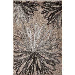👉 Badmat polyacryl gebloemd wonen grijs Badmatten Art Grund Taupe