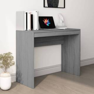👉 Bureau grijs hout active 90x40x72 cm bewerkt sonoma eikenkleurig 8720286954010