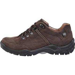 👉 Wandelschoenen bruin leer geruwd effen mannen Wandelschoen van zacht Waldläufer 4065447992901 4065447992840