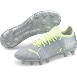 👉 Voetbalschoenen geel zilver vrouwen PUMA Ultra 3.4 Gras (FG) Dames