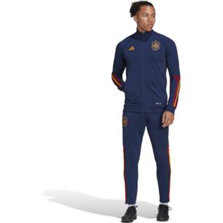 👉 Trainingspak blauw xs|s|m|l|xl|xxl trainingspakken Adidas Spanje Full-Zip 2022-2024 Donkerblauw