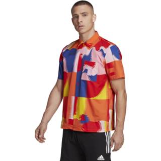 👉 Hemd multicolor s|m|l|xxl chest shirts meerkleurig Adidas Belgie Tomorrowland Icon Korte Mouwen