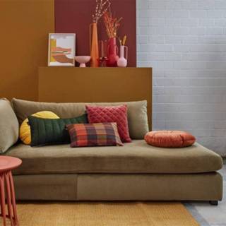 👉 Sierkussen donkergroen polyester groen KAAT Amsterdam Shari - Green 30 x 70 cm 8719931699857