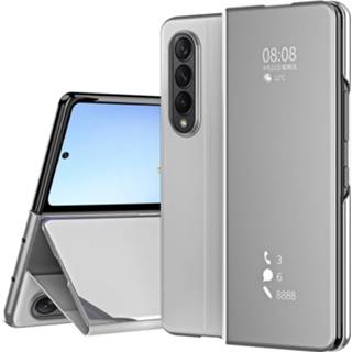 👉 Coverhoes zilver Lunso - Samsung Galaxy Z Fold4 Window view cover hoes 8720791571979