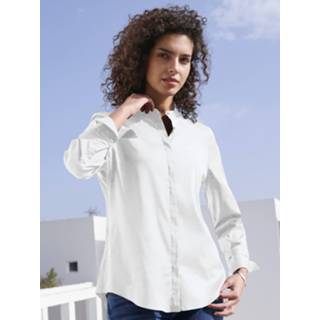 👉 Blouse lange mouw wit mouwen Eterna