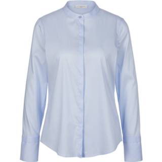 👉 Blouse lange mouw blauw mouwen Eterna