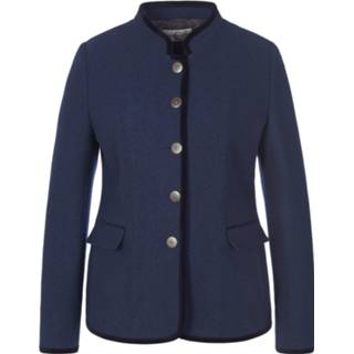 👉 Lange blazer wol blauw 100% Steinbock