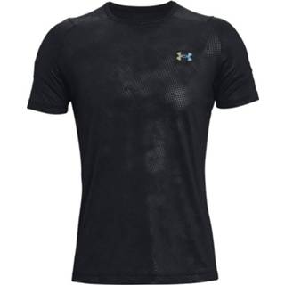 👉 XXL mens zwart mannen Herenshirt UA RUSH™ Emboss met korte mouwen 195253857034