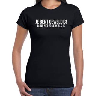 Shirt active vrouwen zwart Je bent geweldig fun t-shirt voor dames