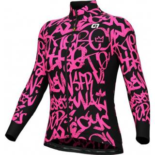 👉 Alé - Women's Solid Ride L/S Jersey - Fietsshirt maat XL, zwart