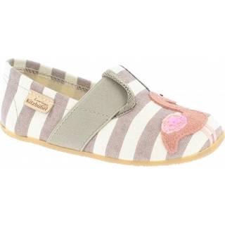 👉 Living Kitzbühel - Kid's T-Modell Flamingo & Palme - Pantoffels maat 35, beige