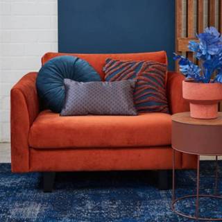 👉 Sierkussen blauw katoen KAAT Amsterdam Marty Blue - 45 x cm 8719931699734